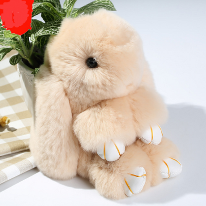 Furry Bunny Keychain