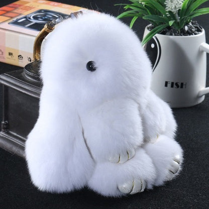 Furry Bunny Keychain