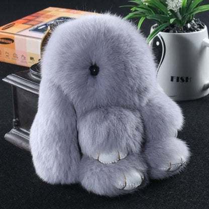 Furry Bunny Keychain