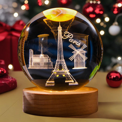 UniGlow™ 3D Crystal Ball Night Light
