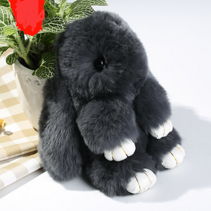 Furry Bunny Keychain