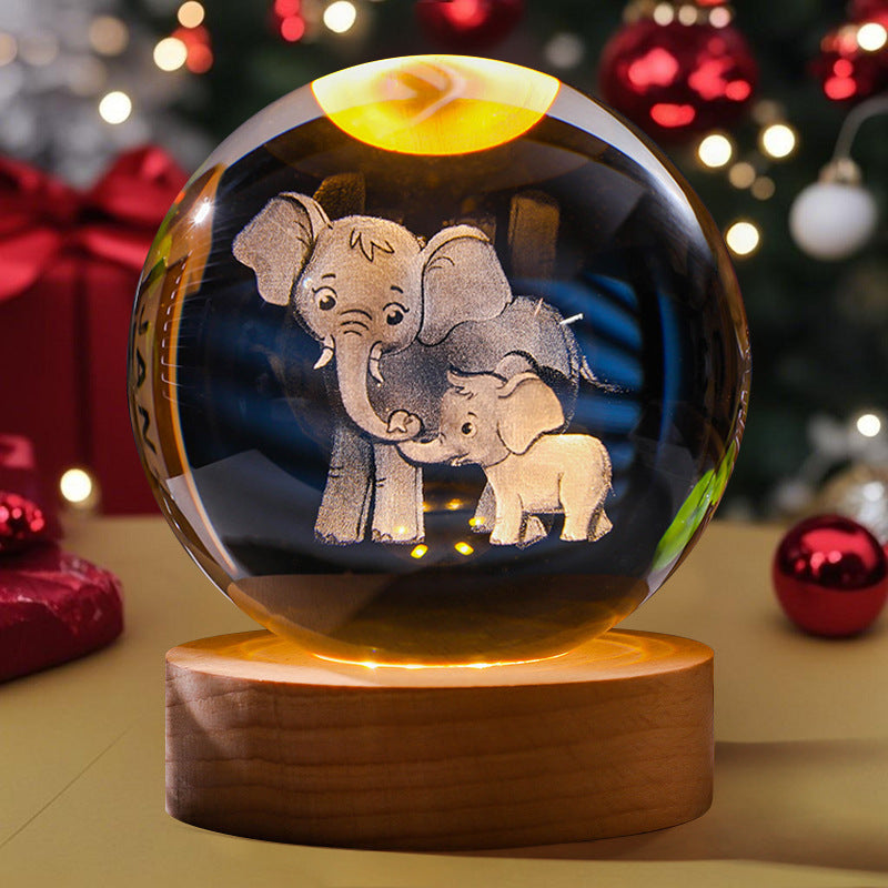 UniGlow™ 3D Crystal Ball Night Light