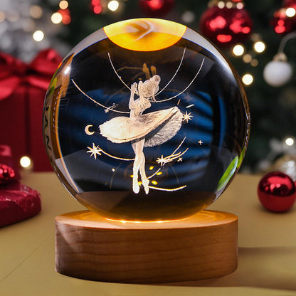 UniGlow™ 3D Crystal Ball Night Light