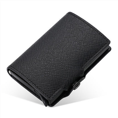 CardGlide pop-up card holder with compact folding cover
