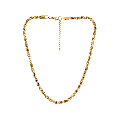 AuriTwist gold-tone rope chain and clasp on a clean white background
